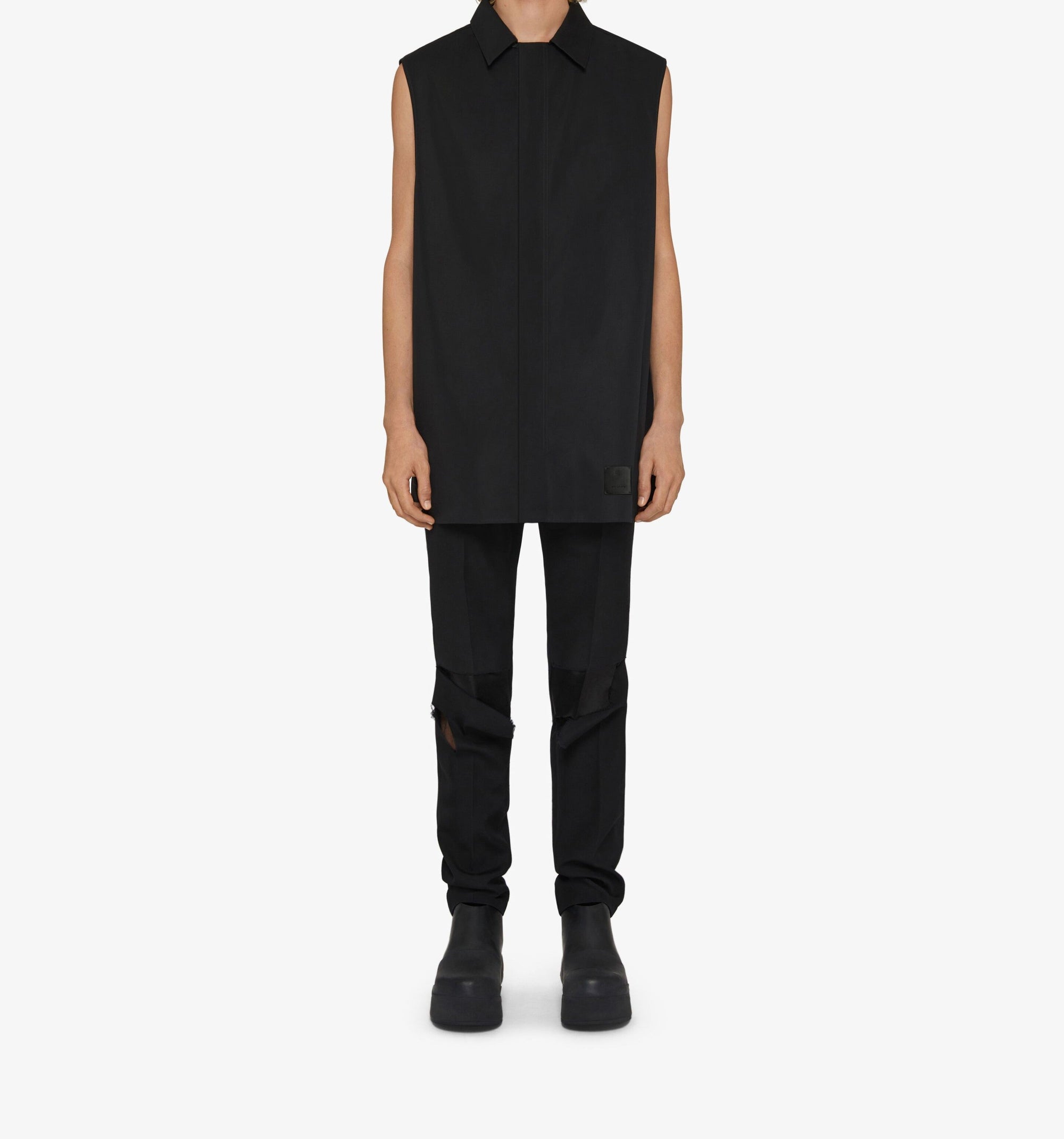 Pantalon slim en laine - Black