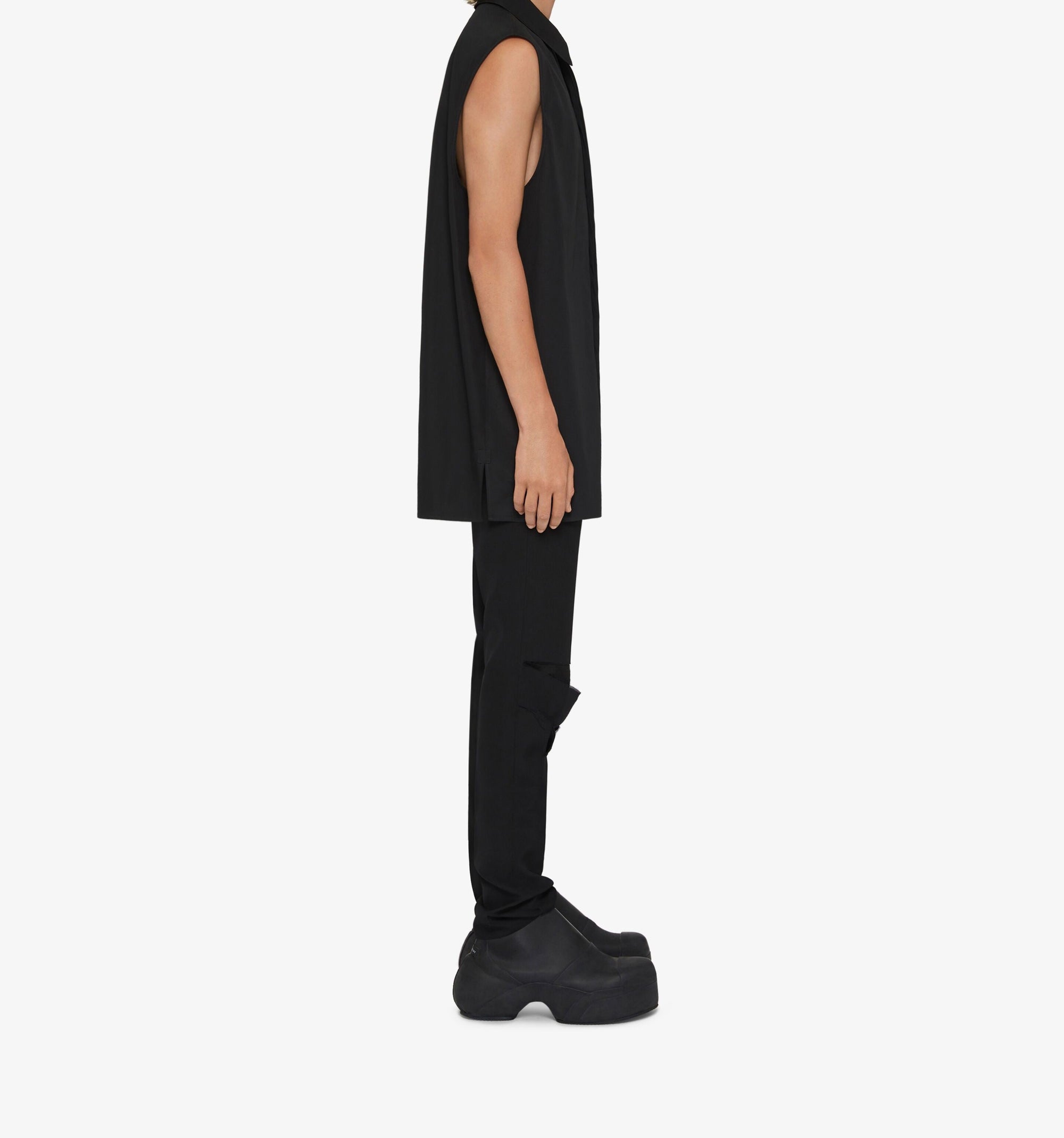 Pantalon slim en laine - Black