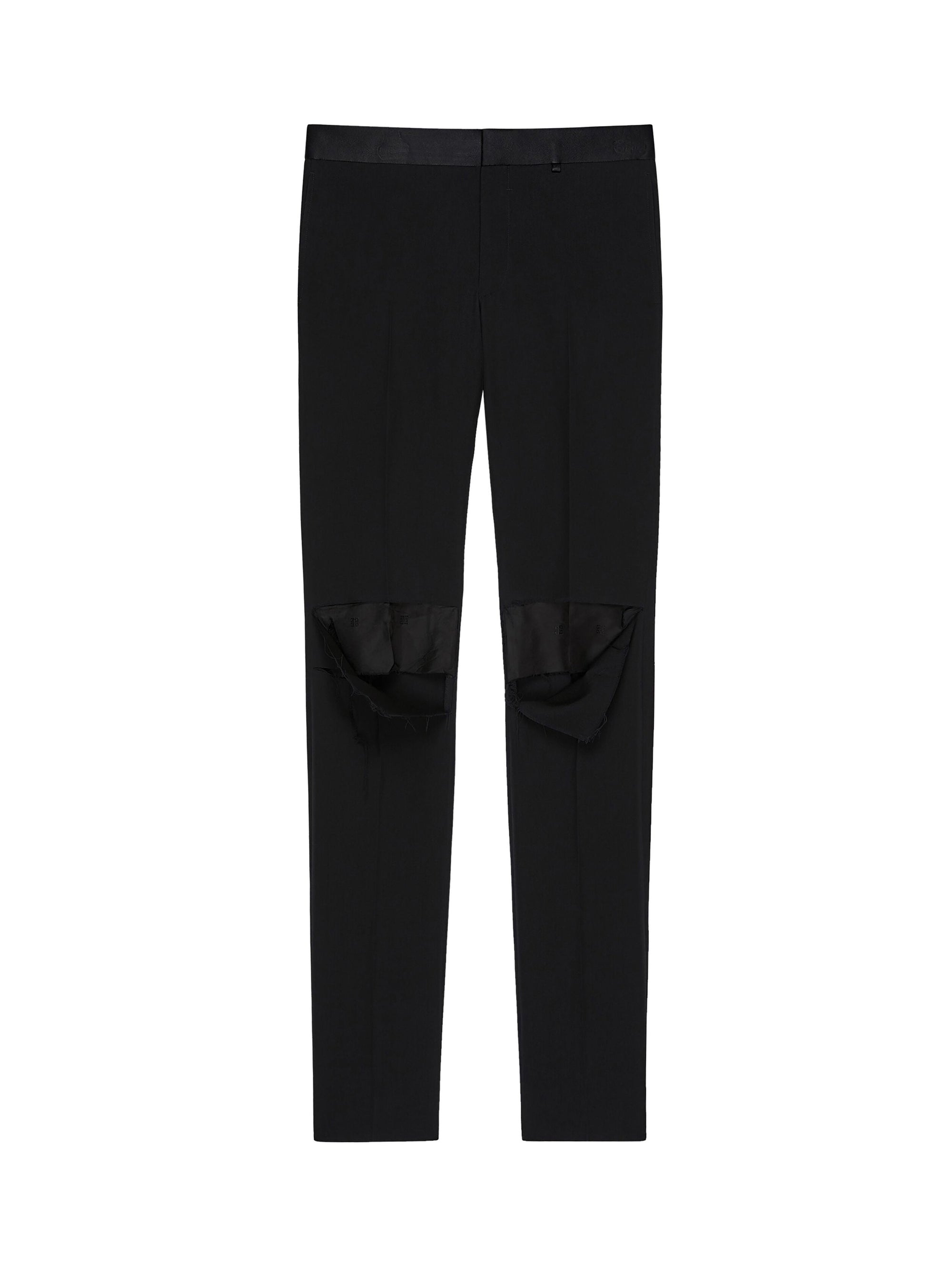 Pantalon slim en laine - Black