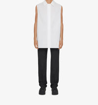 Wool Straight Leg Trousers - Grey Mix