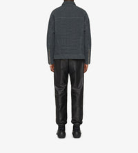 Pantalon de survêtement en cuir - Noir
