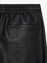 Pantalon de survêtement en cuir - Noir