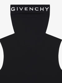 Top balaclava à découpes sans manches - Black