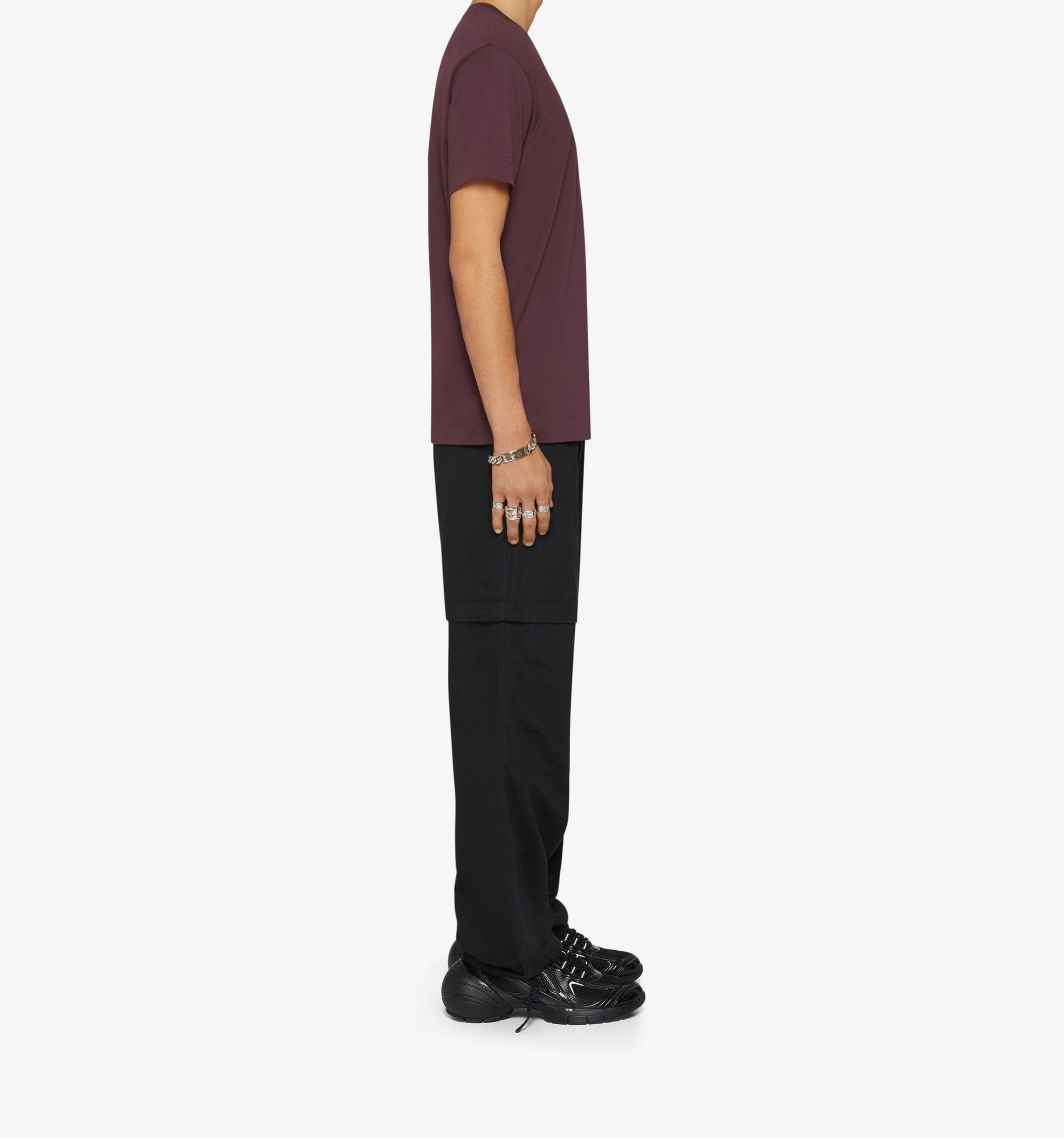 T-shirt slim avec logo Givenchy - Aubergine