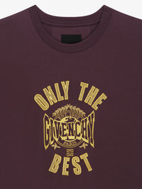 T-shirt slim avec logo Givenchy - Aubergine