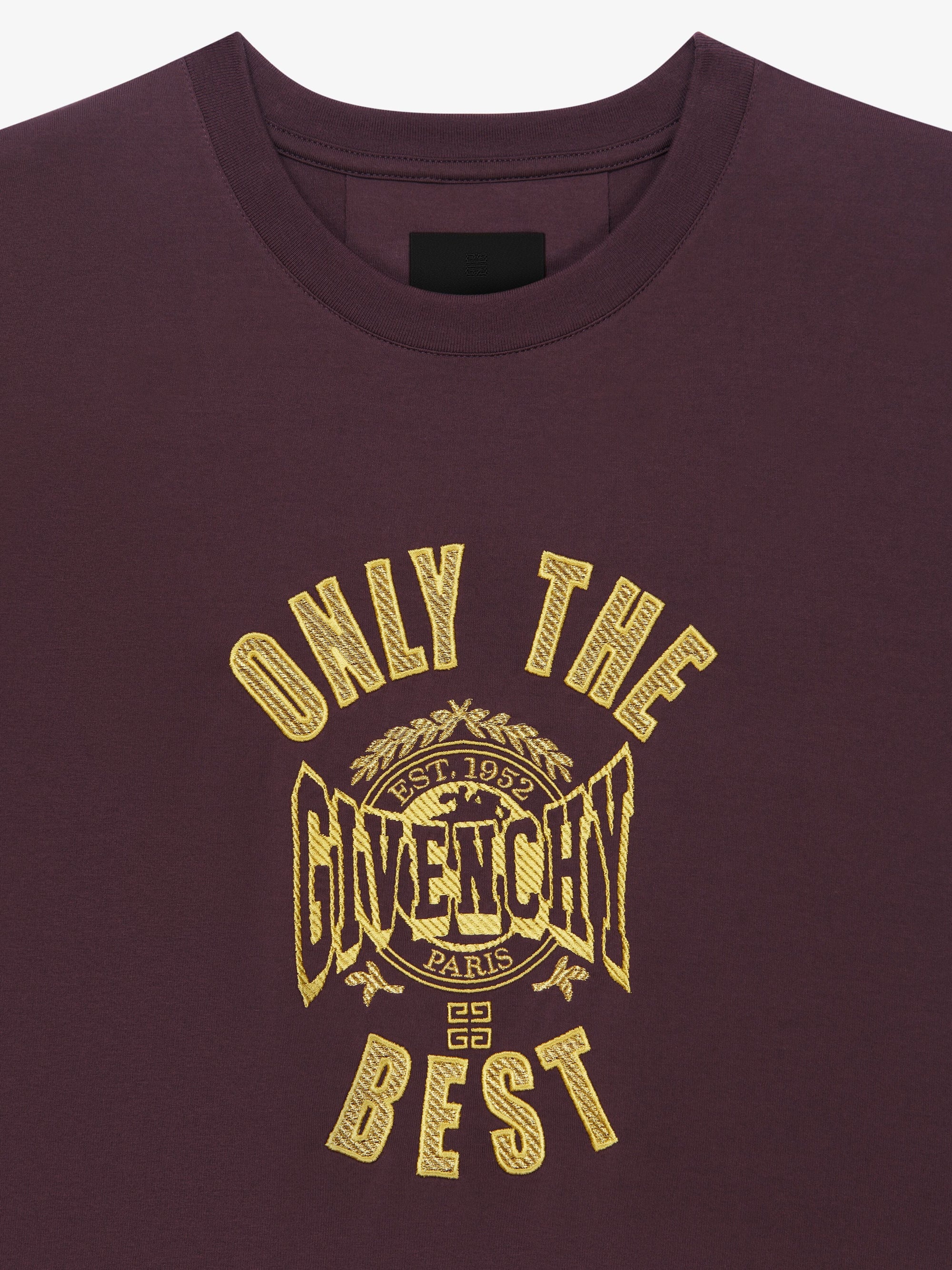 T-shirt slim avec logo Givenchy - Aubergine