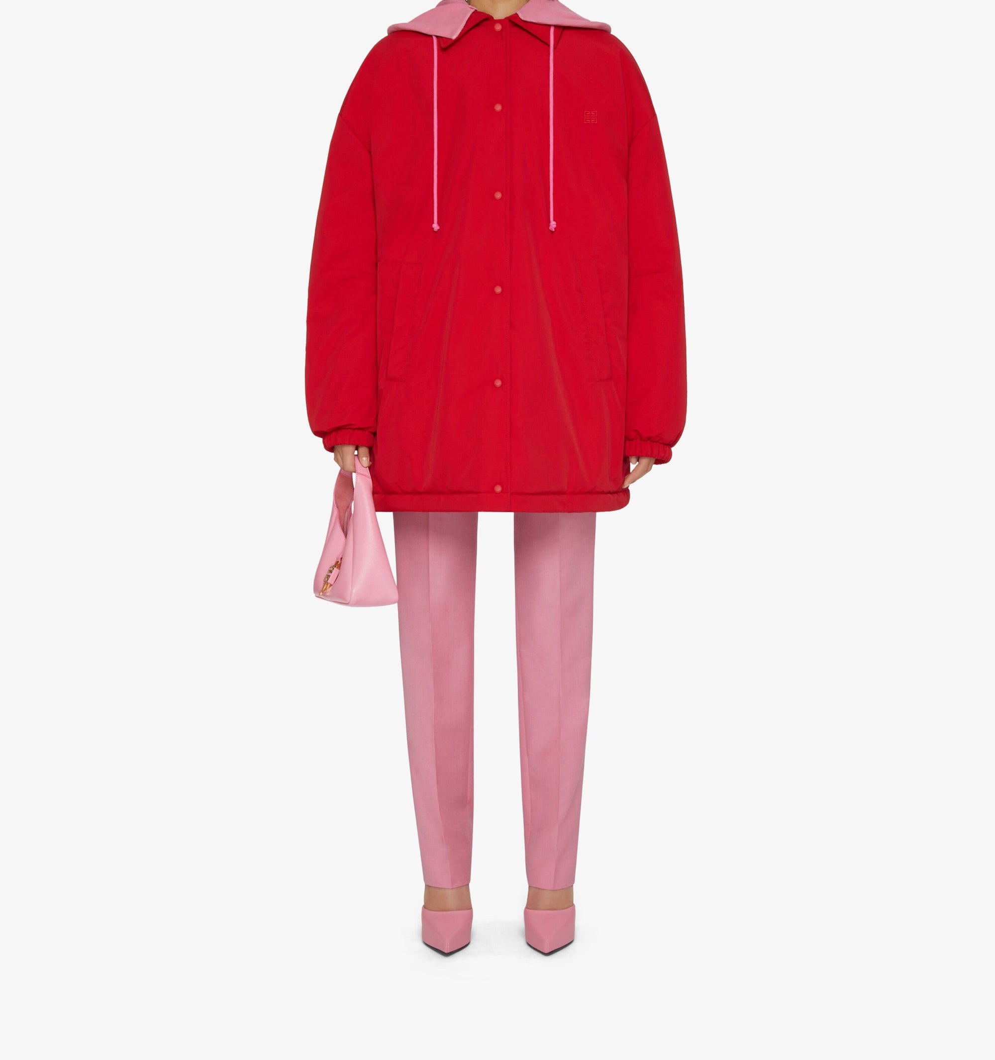 Blouson oversize à capuche - Red