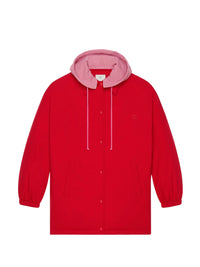 Blouson oversize à capuche - Red