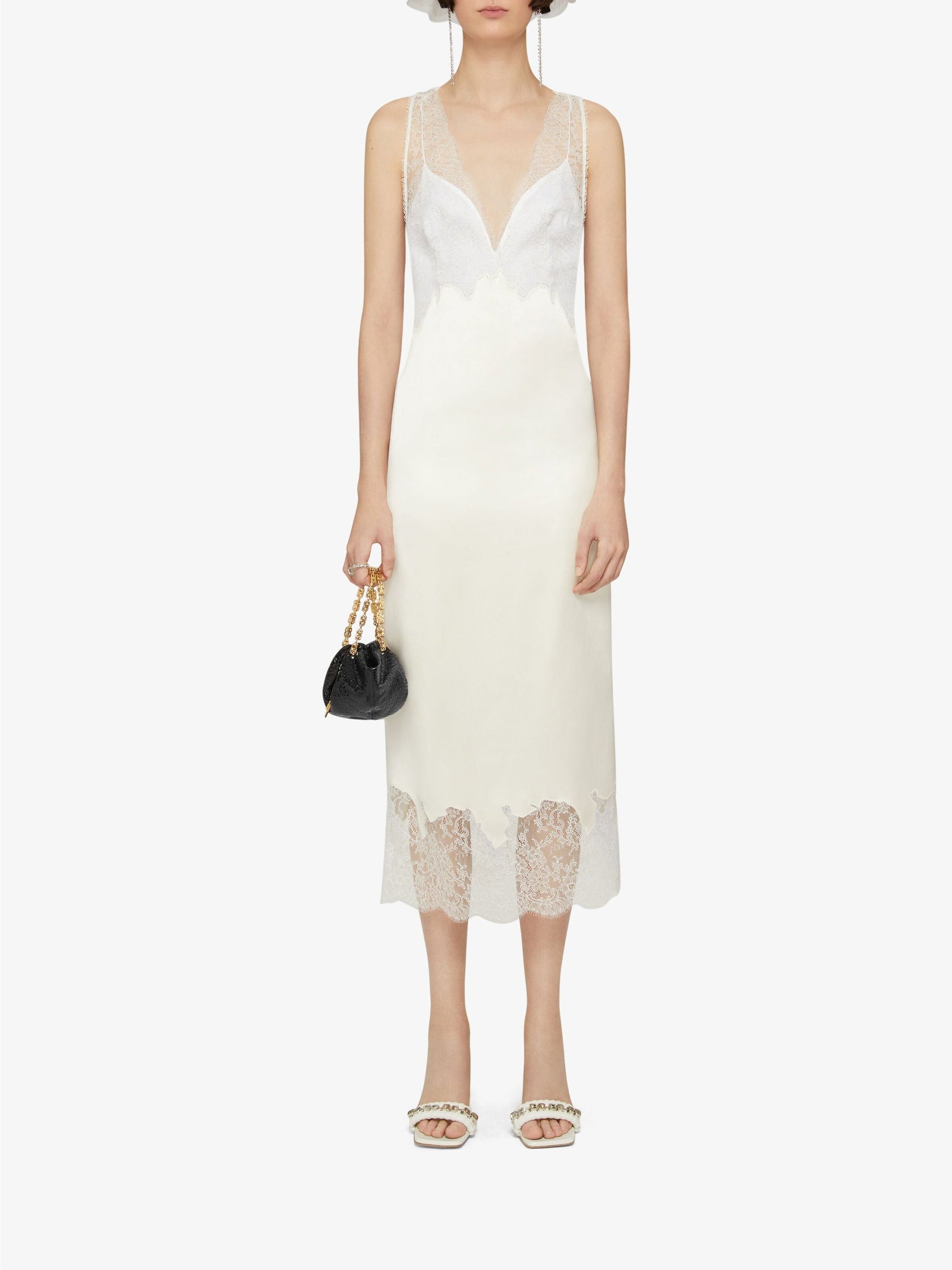 Lace Dress - Bone White