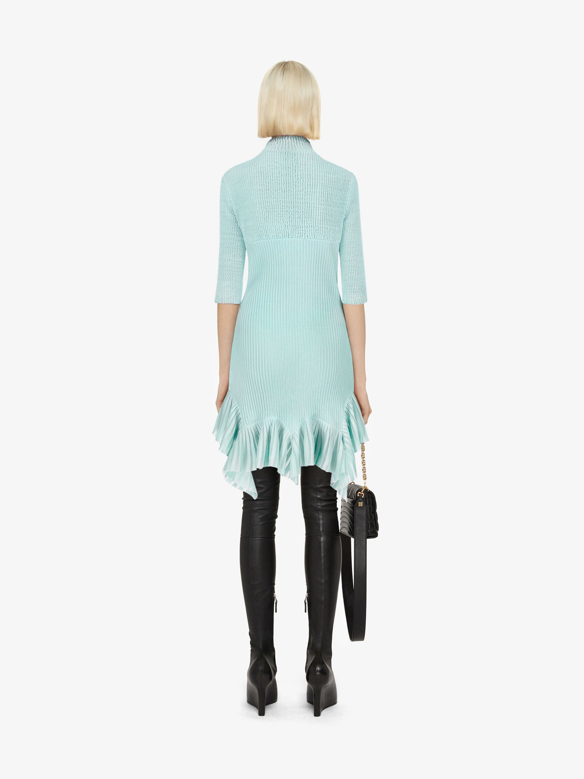 Ruffle dress - Aquamarine