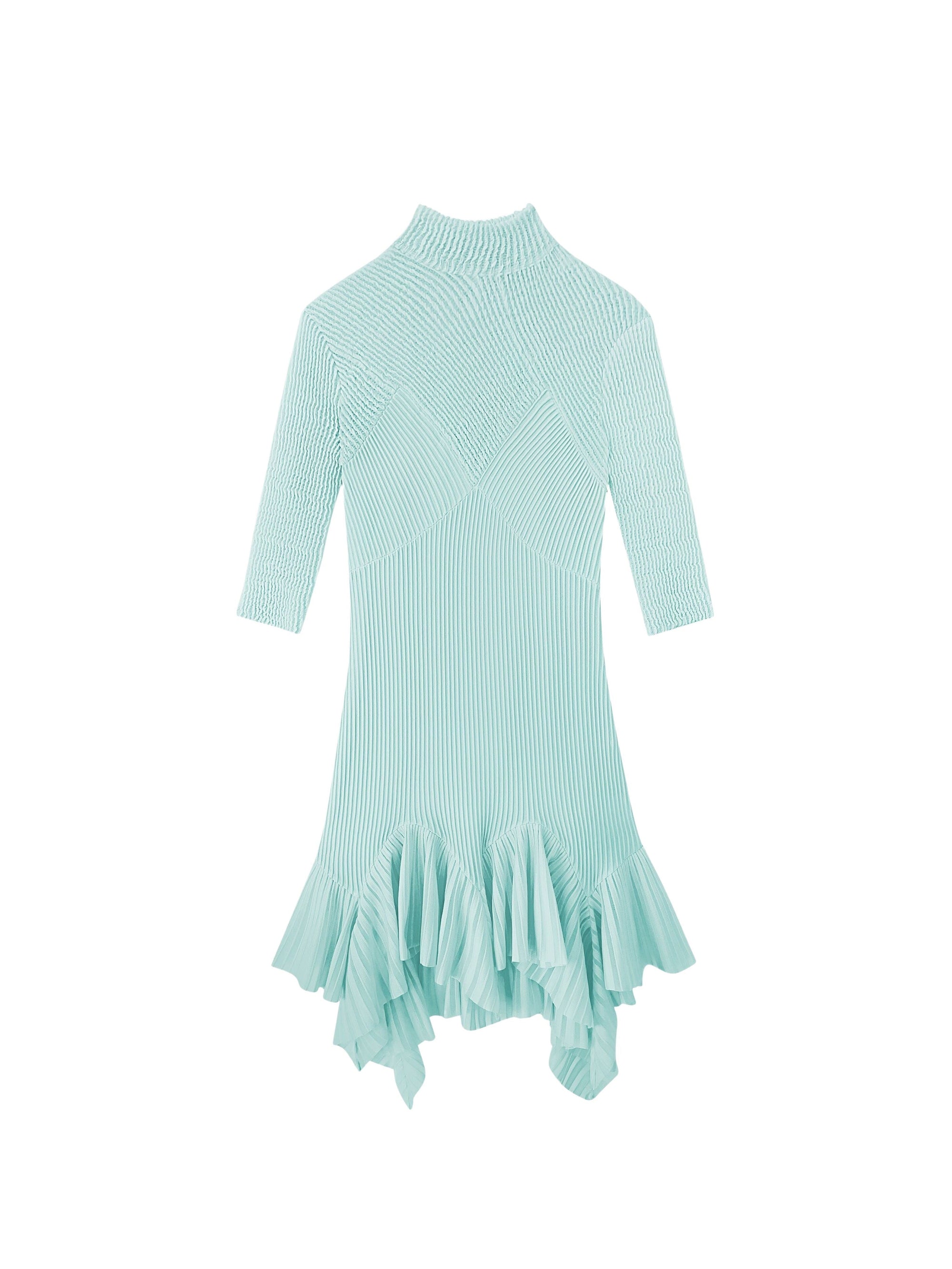 Ruffle dress - Aquamarine