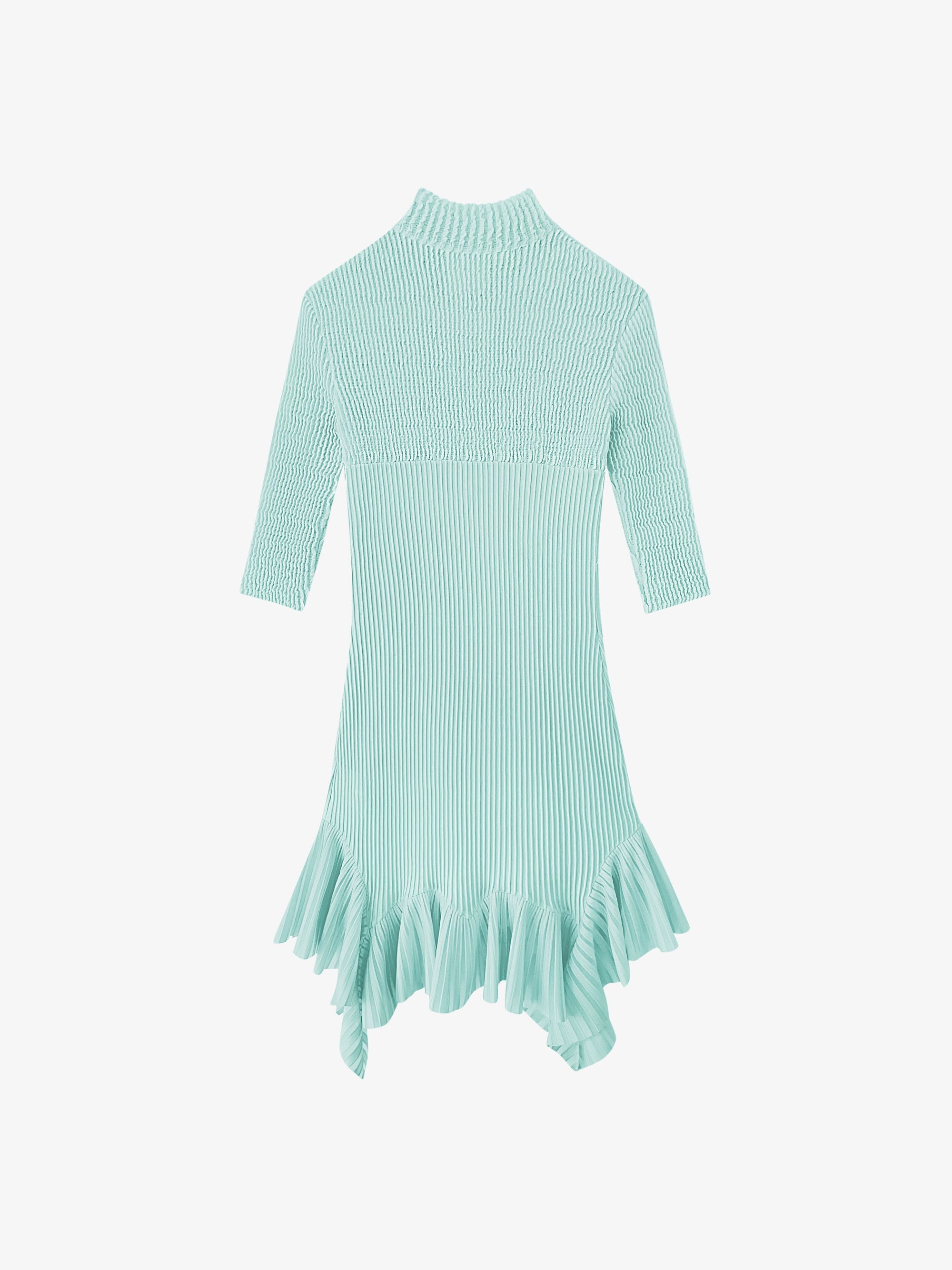 Ruffle dress - Aquamarine