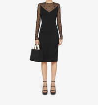 LONG SLEEVE 4G TULLE DRESS
