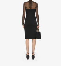 LONG SLEEVE 4G TULLE DRESS