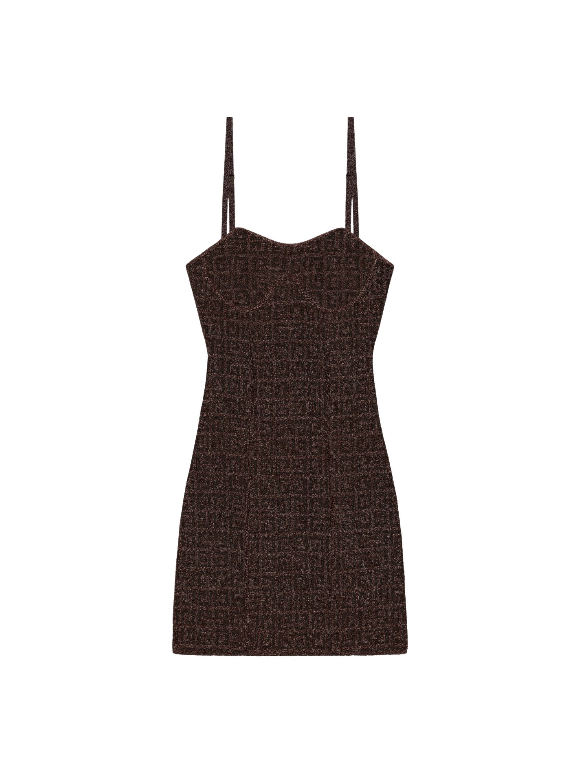 Robe à bretelles avec détail corset - Bronze