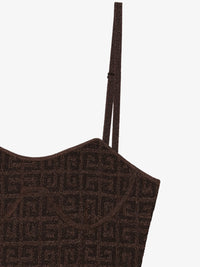 Robe à bretelles avec détail corset - Bronze