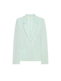 Blazer structuré en soie - Mint Green
