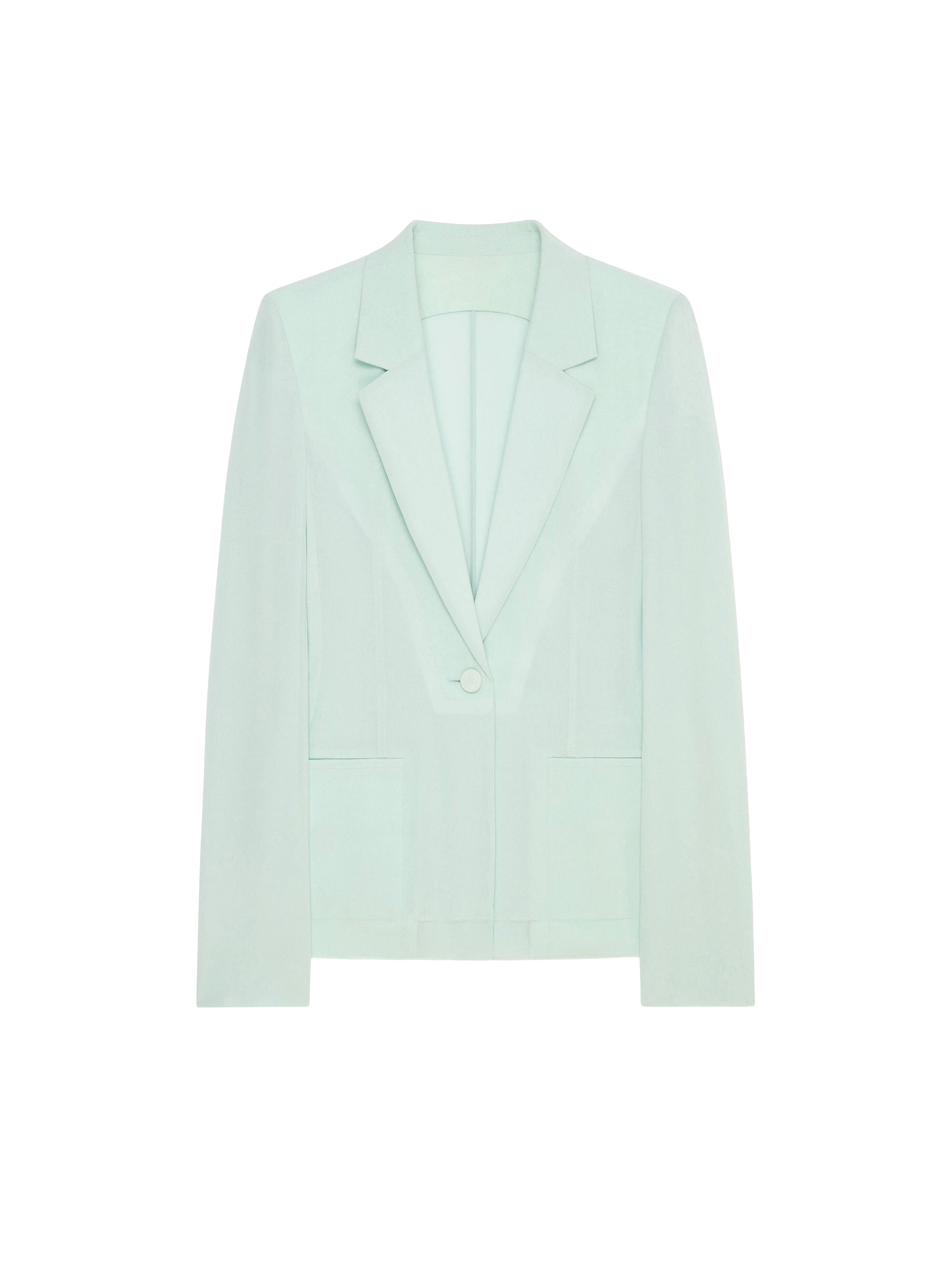 Blazer structuré en soie - Mint Green