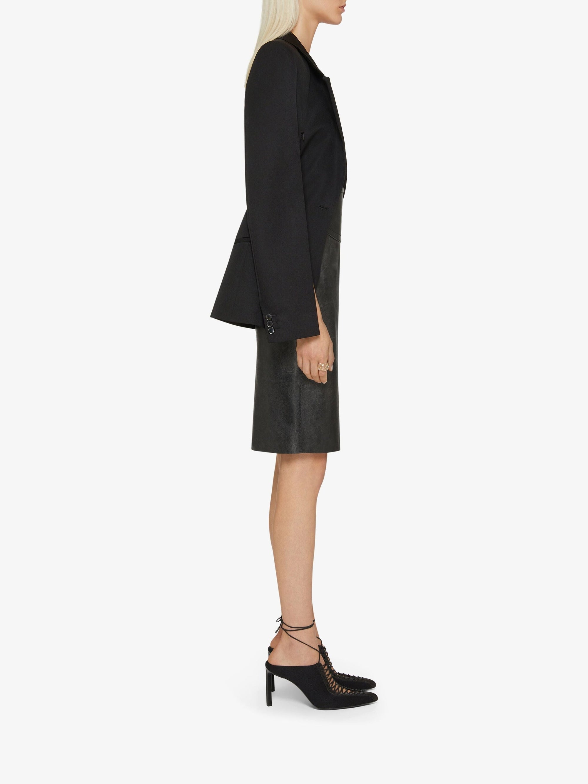 MIDI BIKER SKIRT