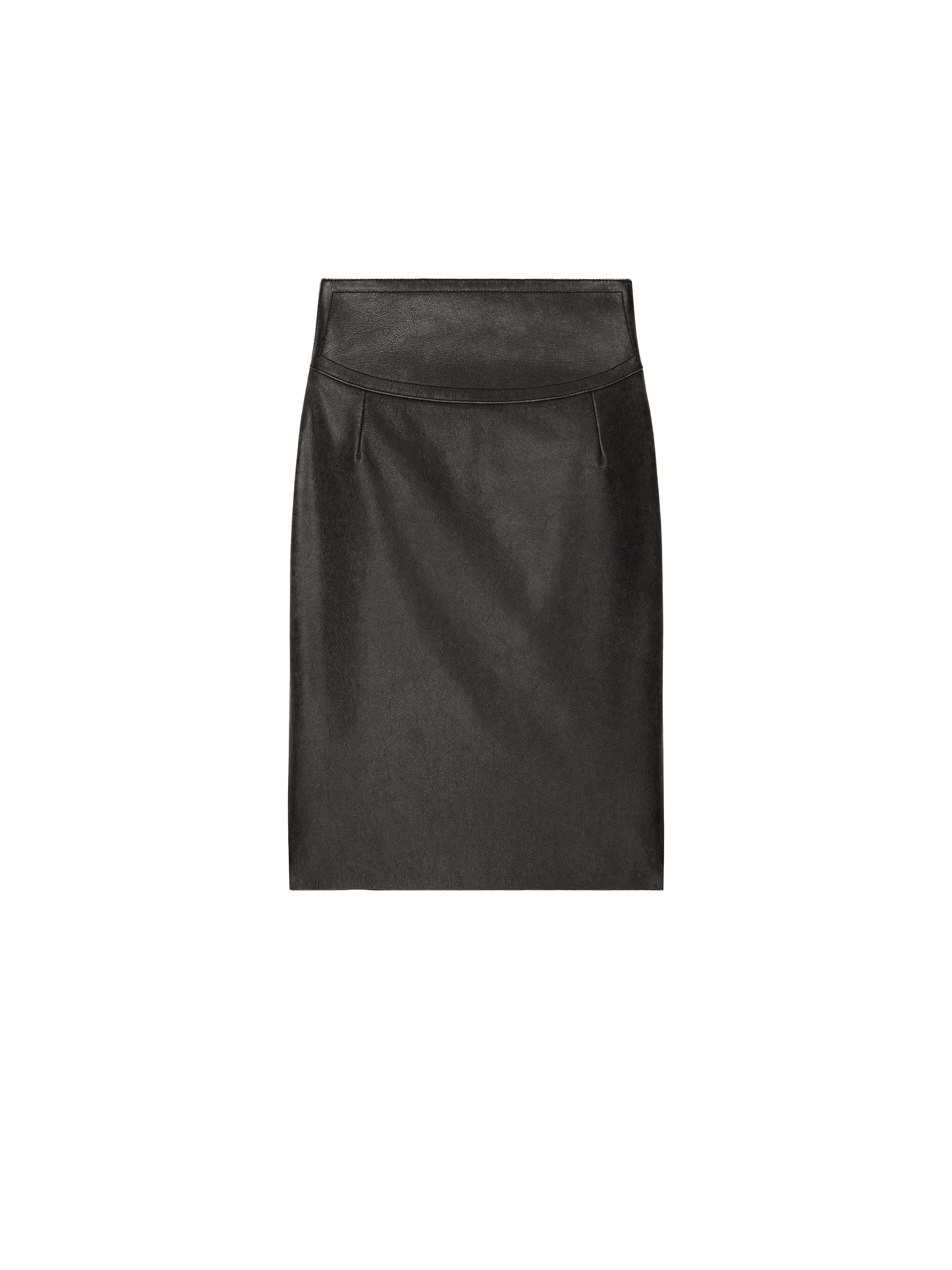 Jupe en cuir - Faded Black