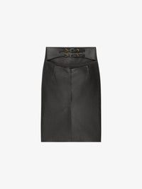 MIDI BIKER SKIRT