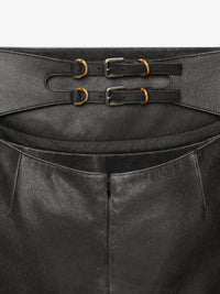 MIDI BIKER SKIRT