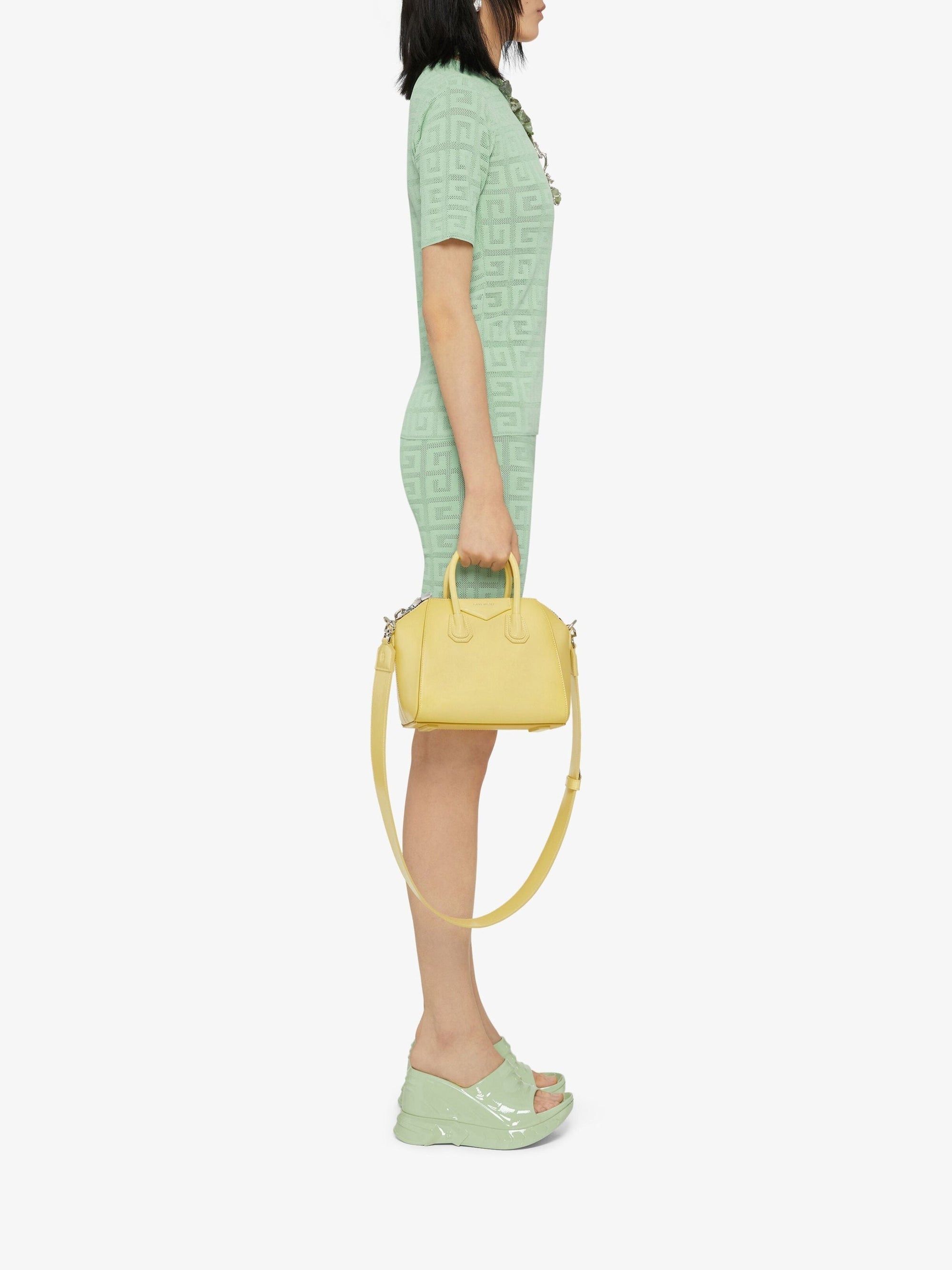 Cycliste extensible avec motif 4G - Pistachio