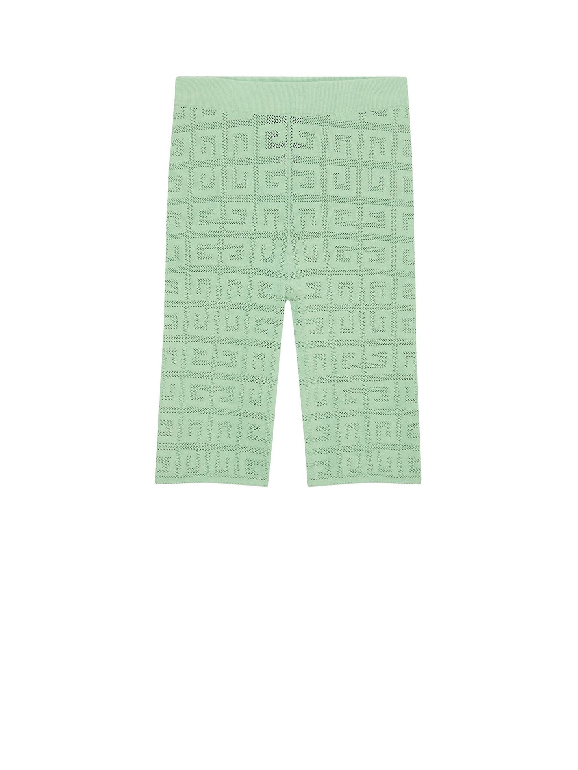 Cycliste extensible avec motif 4G - Pistachio