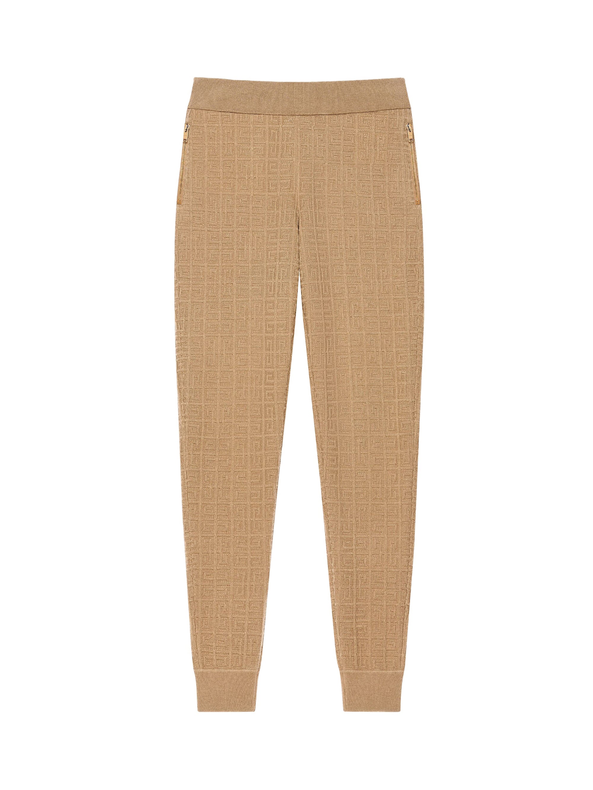 Jogging slim en cachemire - Beige Camel