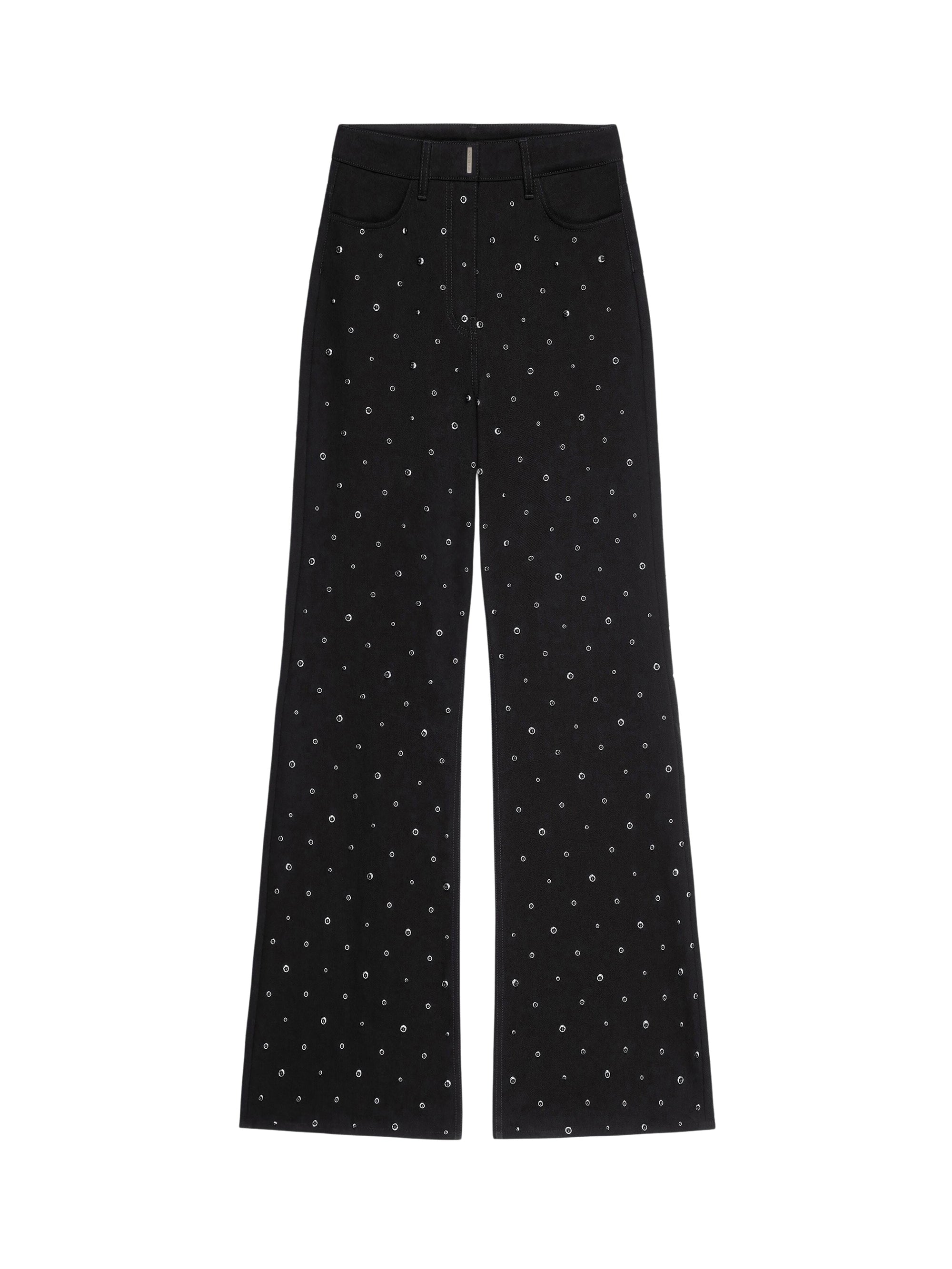 Jean oversize brodé - Black & Silvery
