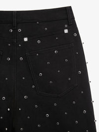 Jean oversize brodé - Black & Silvery