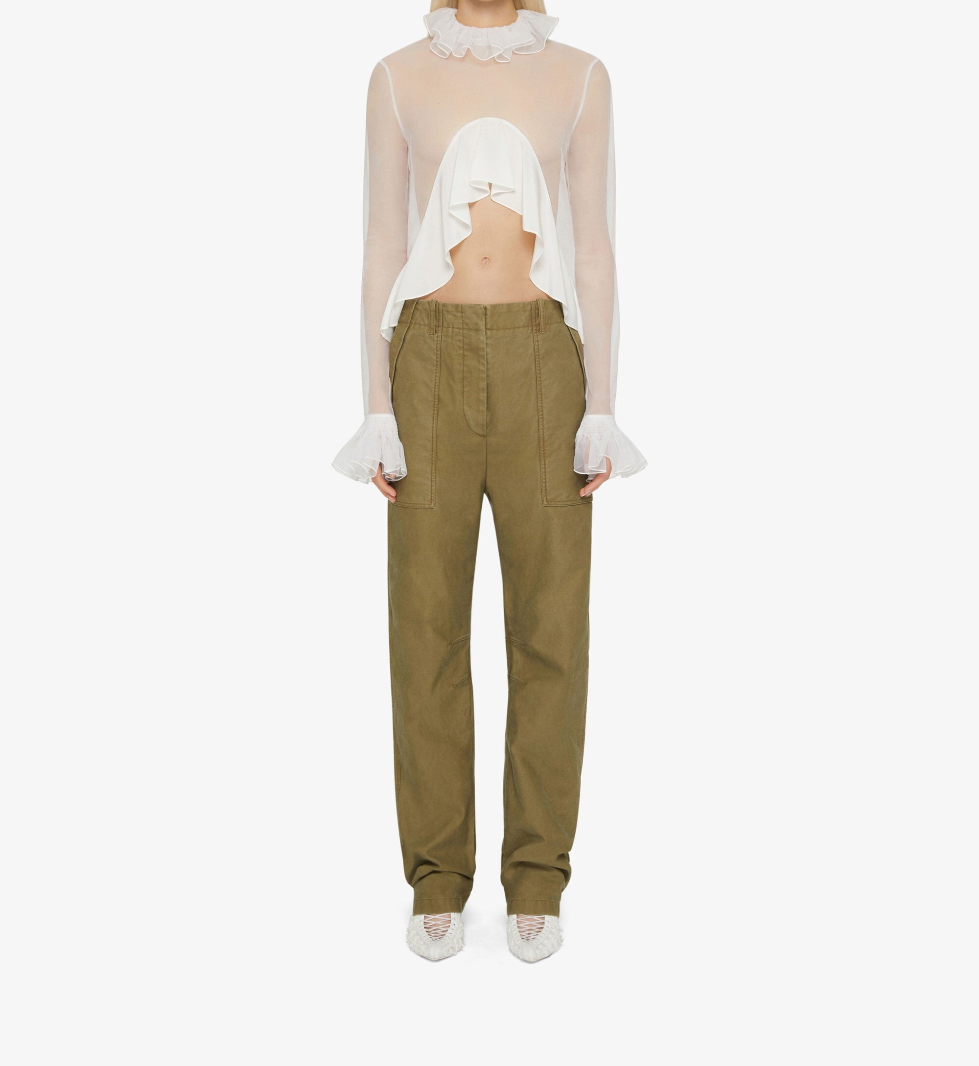 Pantalon cargo - Olive Green