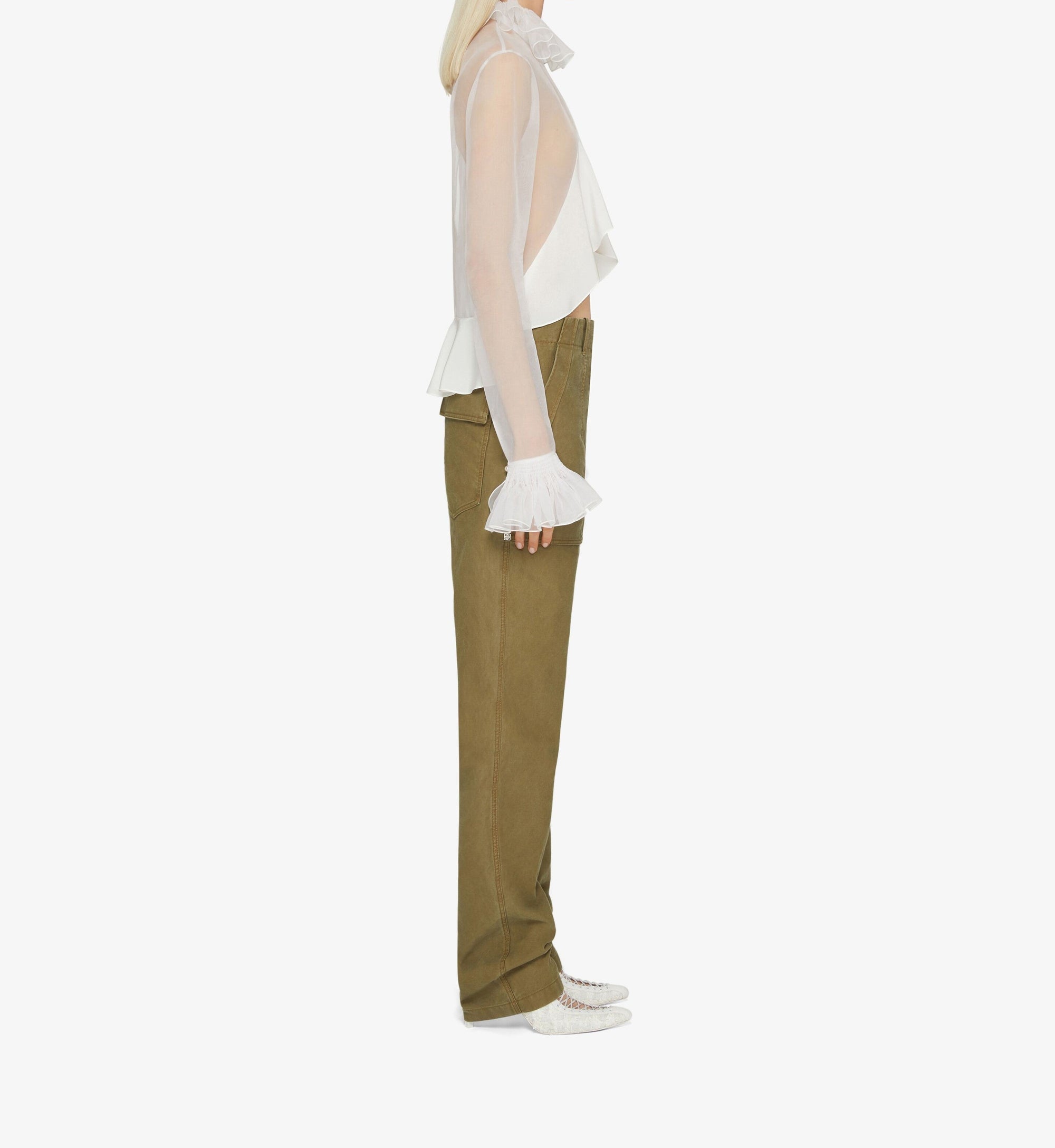 Pantalon cargo - Olive Green