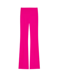 Pantalon de costume évasé en laine - Fuchsia