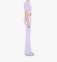 Pantalon évasé en jacquard 4G - Lavender