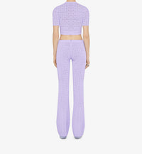 Pantalon évasé en jacquard 4G - Lavender