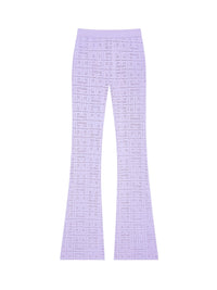 Pantalon évasé en jacquard 4G - Lavender