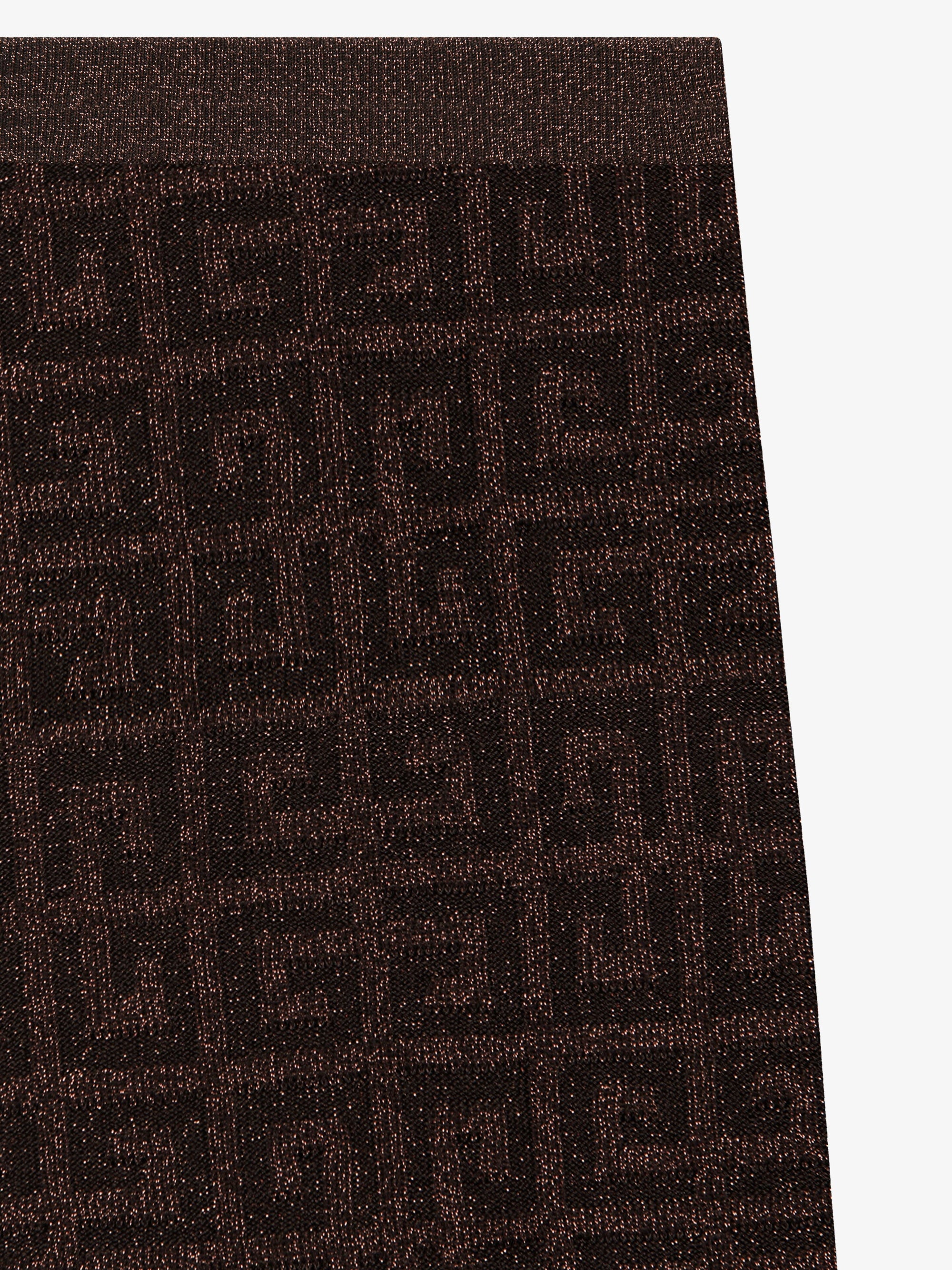 Pantalon évasé en jacquard 4G - Bronze