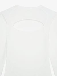 Top à découpe graphique - White