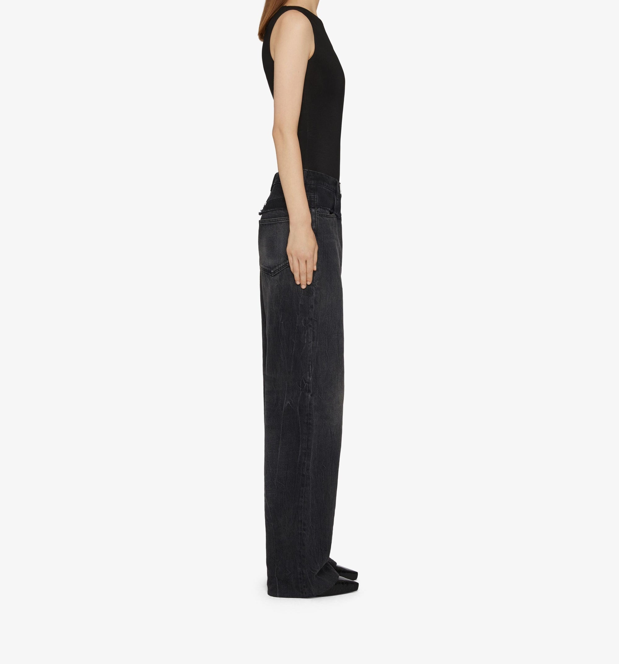 Body à manche asymétrique - Black
