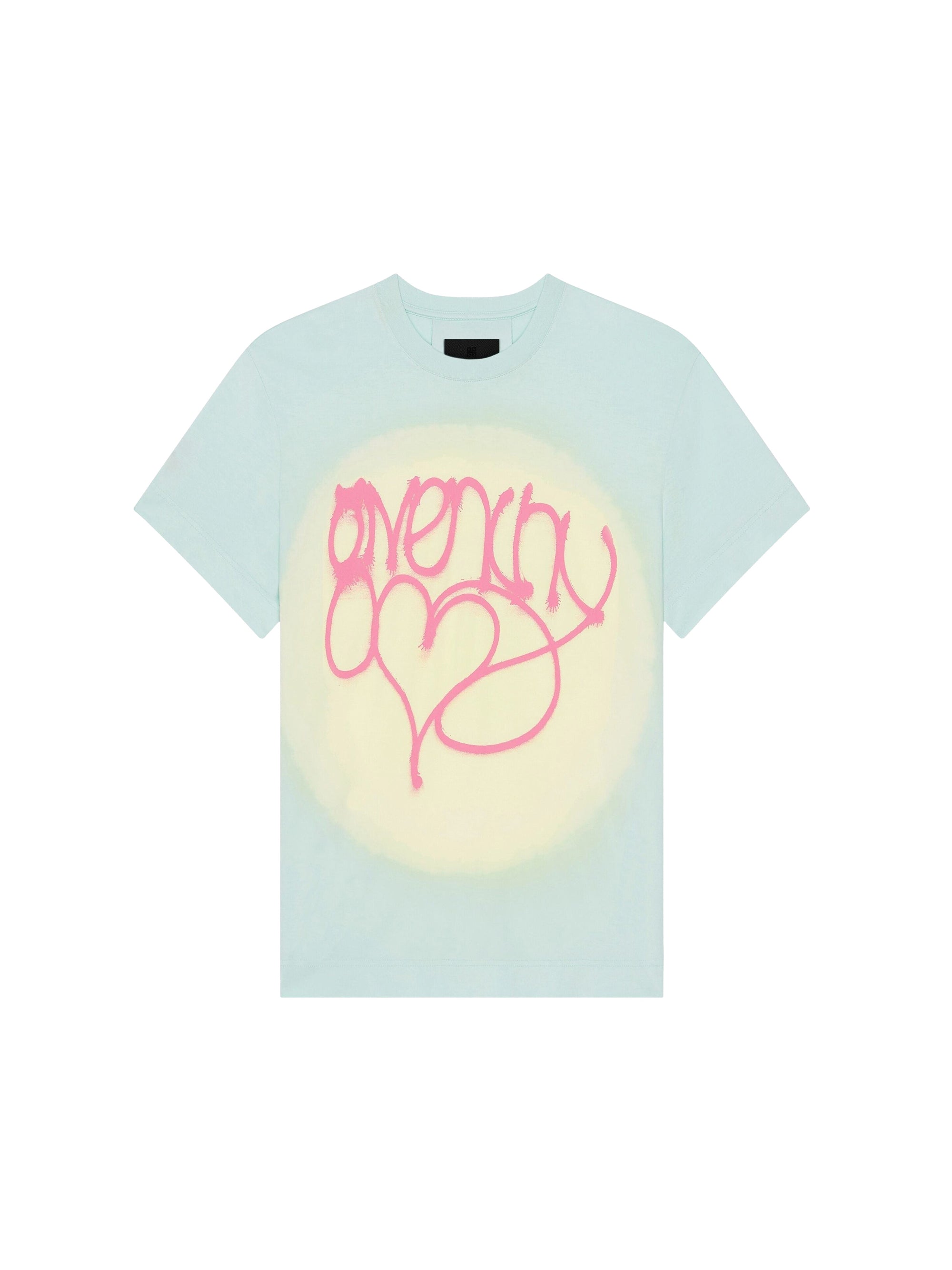 T-shirt tie and dye avec imprimé Love - Aqua Green