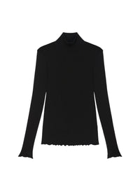 Pull avec décolleté dos en soie - Black