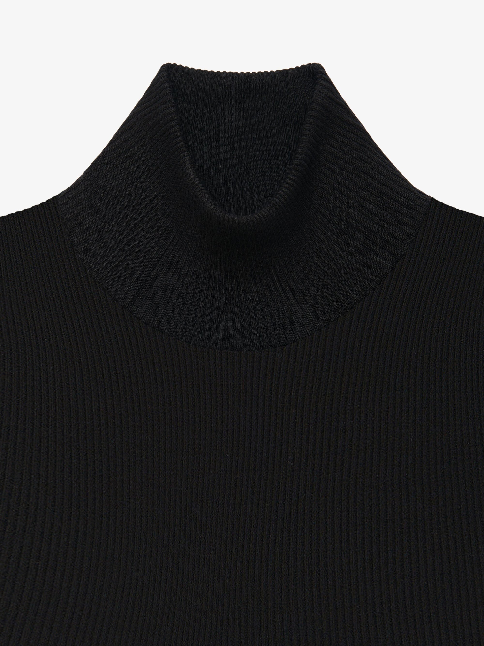 Pull avec décolleté dos en soie - Black