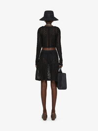 Pull crochet en lin - Black