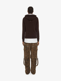 Sweatshirt à capuche en cachemire - Marron Fonce