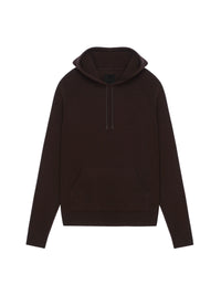Sweatshirt à capuche en cachemire - Marron Fonce