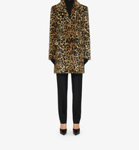 Manteau court imprimé léopard - Beige & Marron