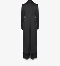 Manteau à boutons en satin - Black