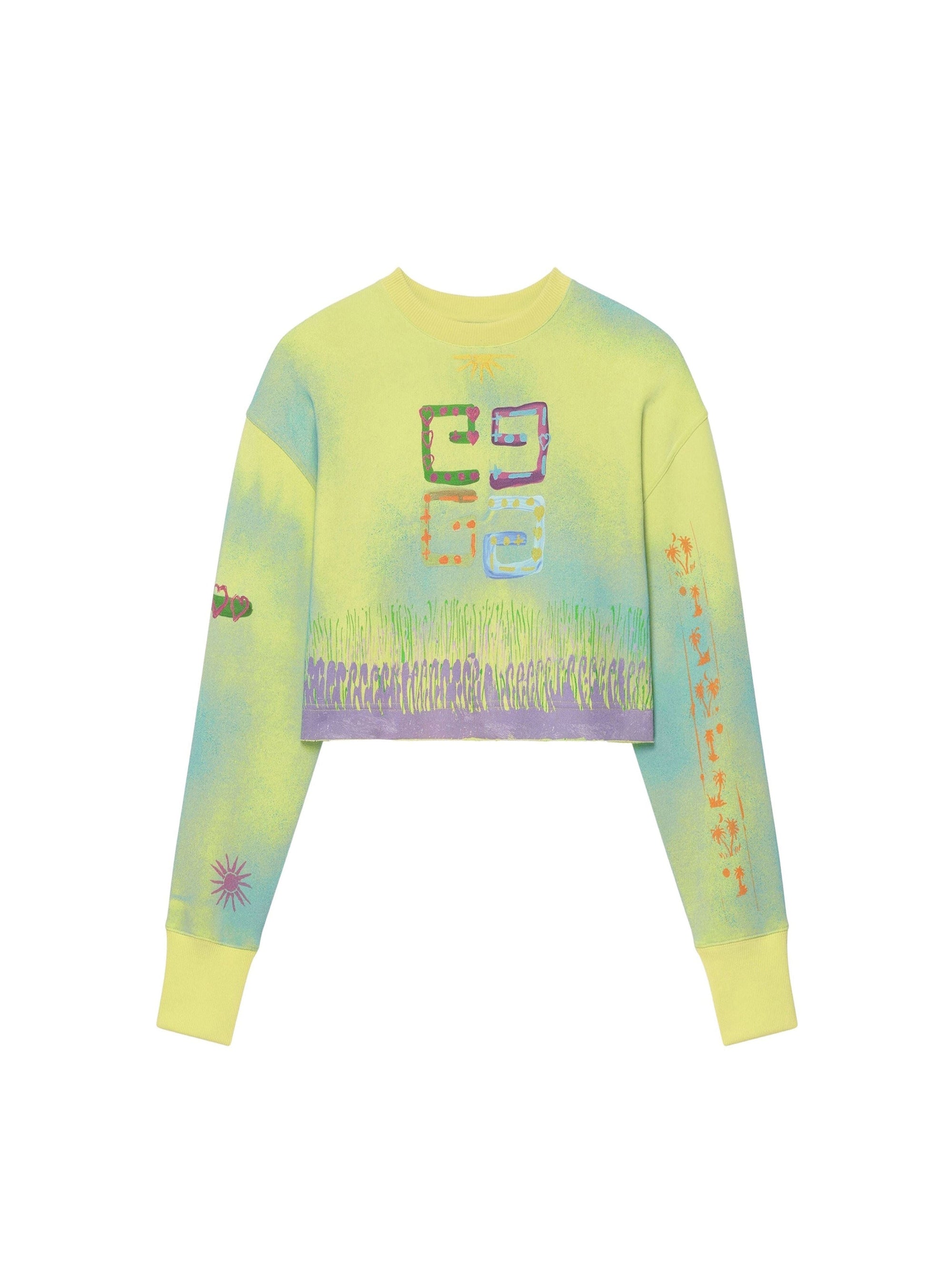 Stencil print sweatshirt - Multicolour