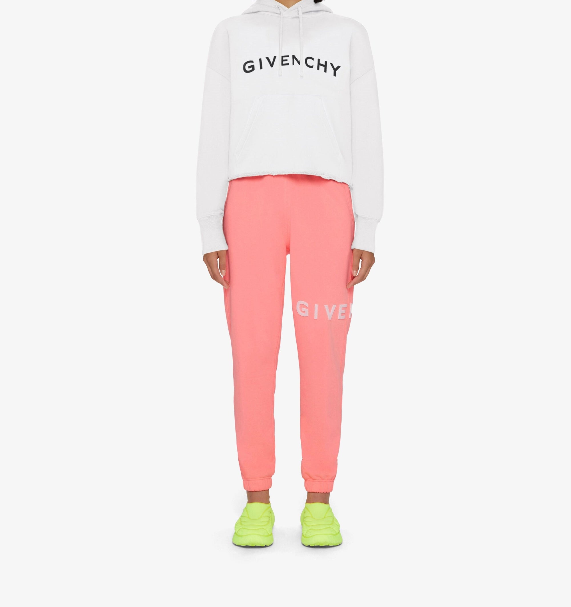 Sweatshirt cropped Givenchy - White & Black